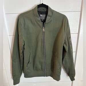 y2K ASOS Military Green bomber lined woman causal bohemian jacket M